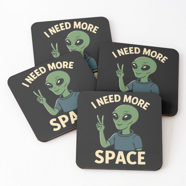 Item preview, I Need More Space – Overwhelmed Alien Design designed and sold by Kindloom.