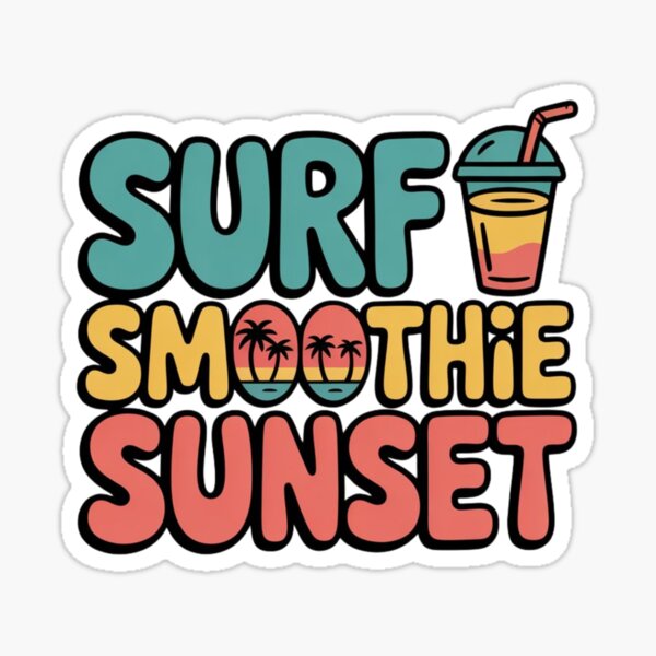 Aperçu de l'œuvre Vie à Bali, en Indonésie : surf, smoothie, coucher de soleil, design tropical créée et vendue par Timeless Design.