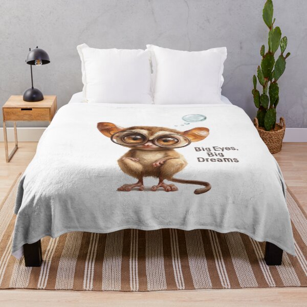 Item preview, Indonesia Local Animal - Big Eyes, Big Dreams - Adorable Tarsier with Glasses designed and sold by hamishby.
