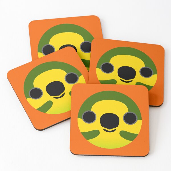 Item preview, The face of a Yellow-eared parrot designed and sold by INKOYADO.