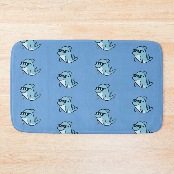Item preview, Cartoon Dolphin with Glasses | Cute Character Illustration designed and sold by Poraqui.