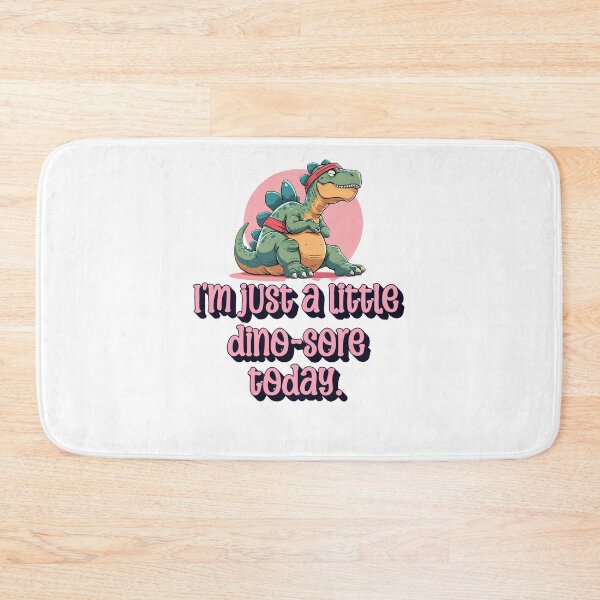 Item preview, Funny Dino Gym Sore Quote – I'm Just a Little Dino-Sore Today – Cute Fitness Dinosaur Design designed and sold by The Sticker Cove.