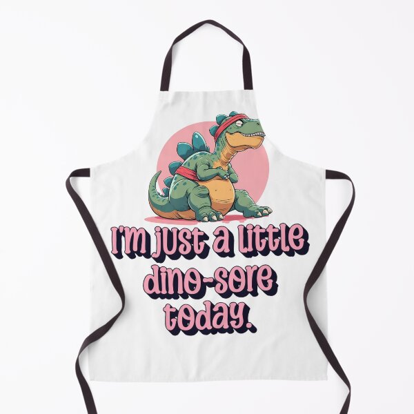 Item preview, Funny Dino Gym Sore Quote – I'm Just a Little Dino-Sore Today – Cute Fitness Dinosaur Design designed and sold by The Sticker Cove.