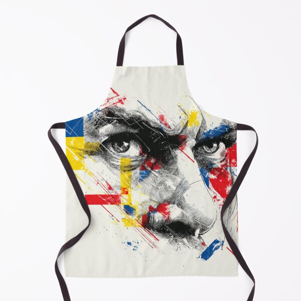 Item preview, Bold Gaze – Abstract Primary Color Portrait designed and sold by casualnature.