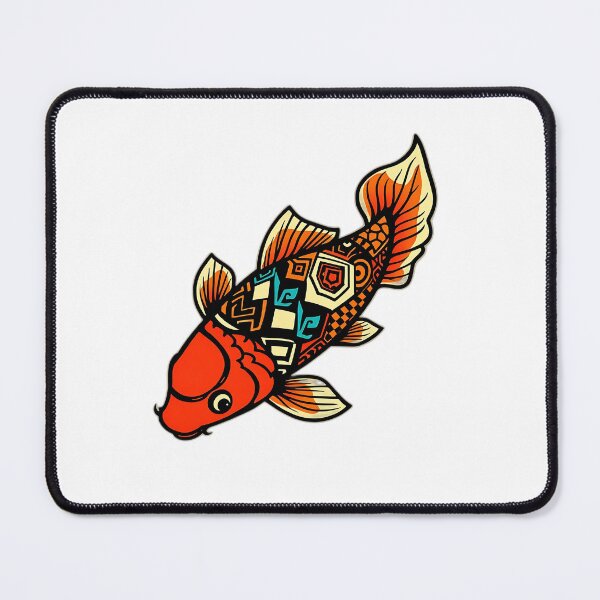 Item preview, Vibrant Tribal Koi Fish Art designed and sold by sharon1210.