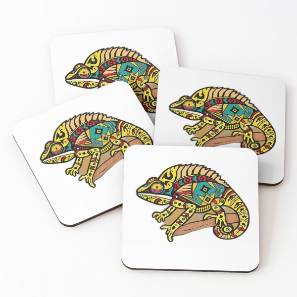 Item preview, Tribal Patterned Chameleon Artwork designed and sold by sharon1210.