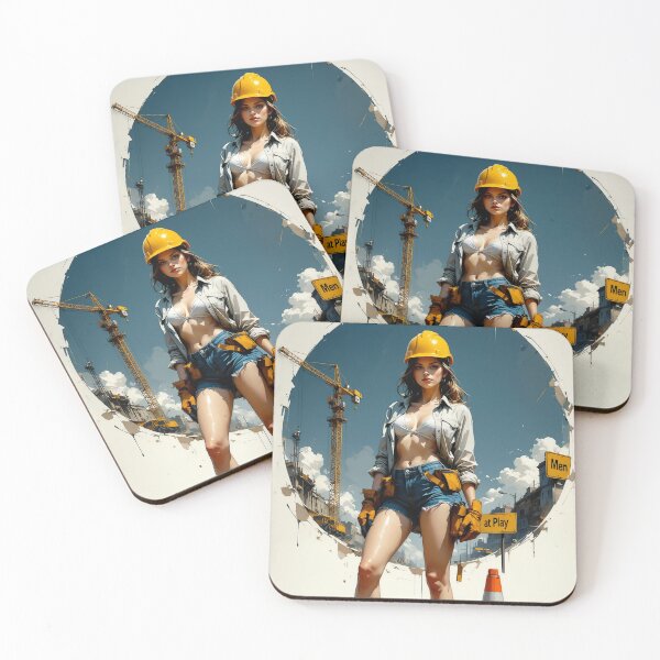 Item preview, Fierce & Flirty Construction Babe designed and sold by Lightning-Lace.