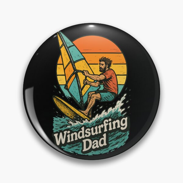 Item preview, Windsurfing Dad Retro designed and sold by TomFrontierArt.