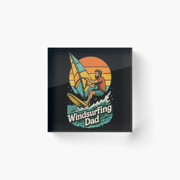 Item preview, Windsurfing Dad Retro designed and sold by TomFrontierArt.