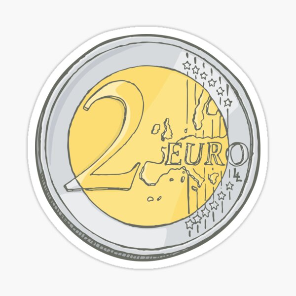 Item preview, Two Euro Coin Sketch designed and sold by sifis.