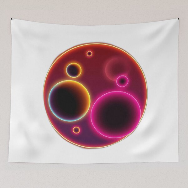 Item preview, Retro Neon Celestial Bodies Art designed and sold by sharon1210.