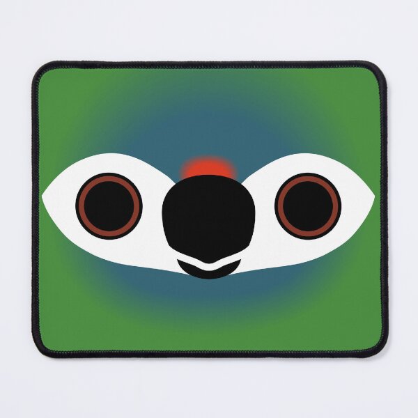 Item preview, The face of a Blue-winged macaw designed and sold by INKOYADO.