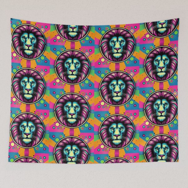 Item preview, Colorful popart style lion  designed and sold by Dogandesighn.
