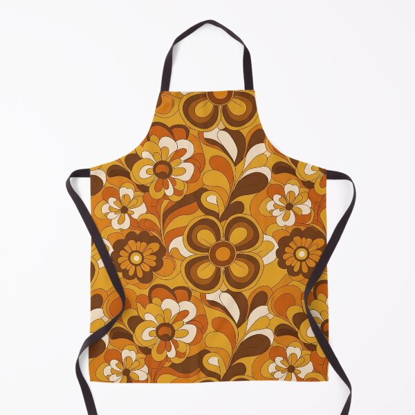 Item preview, Retro 70s Autumn Floral Pattern - Groovy Fall Flowers designed and sold by StickyGuys.