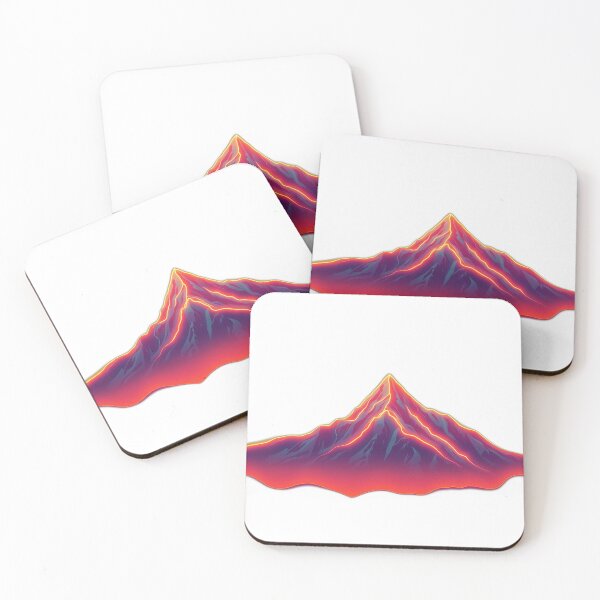 Item preview, Retro Neon Mountain Landscape designed and sold by sharon1210.