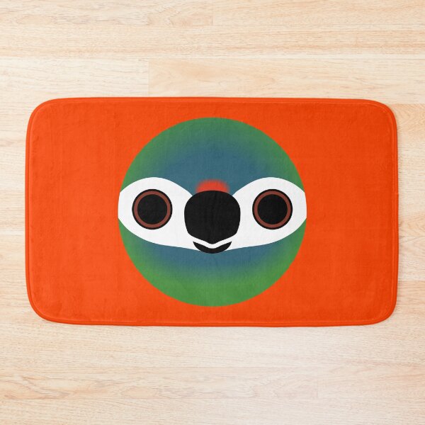 Item preview, The face of a Blue-winged macaw designed and sold by INKOYADO.