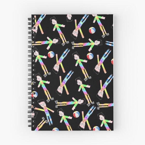 Item preview, colorful seamless doddle of kids playing ball black designed and sold by mariana83.