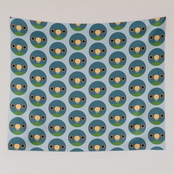 Item preview, The face of a Blue-headed macaw designed and sold by INKOYADO.