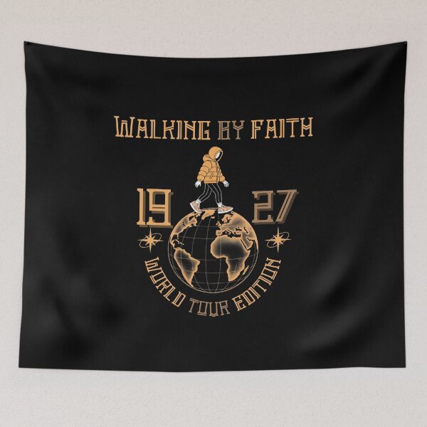 Item preview, Walking by Faith — World Tour Edition T-shirt designed and sold by OrtegaGrace.