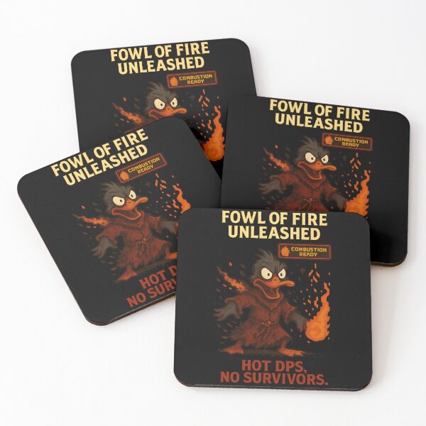 Item preview, Fowl of Fire Unleashed Hot DPS No Survivors designed and sold by TeeTimeTreasure.