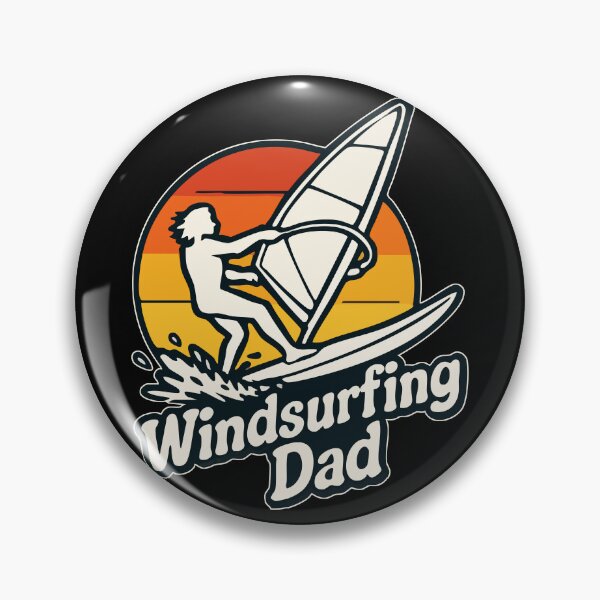 Item preview, Windsurfing Dad Surf Retro designed and sold by TomFrontierArt.