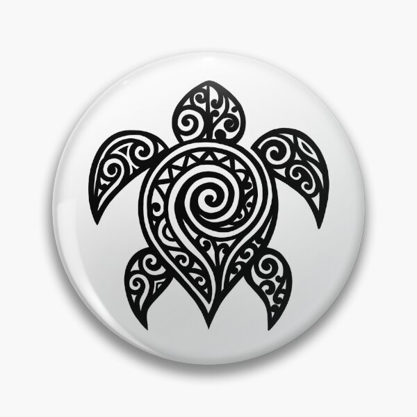 Item preview, Minimalist Maori tribal style turtle  designed and sold by JuKoArt.
