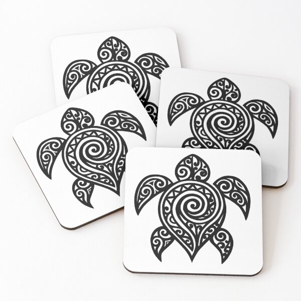 Item preview, Minimalist Maori tribal style turtle  designed and sold by JuKoArt.