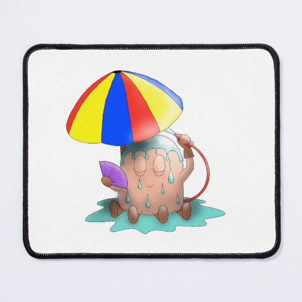 Item preview, Melted Cutie Under Umbrella – Funny Summer Character from Blubuniverse designed and sold by BlubUniverse.