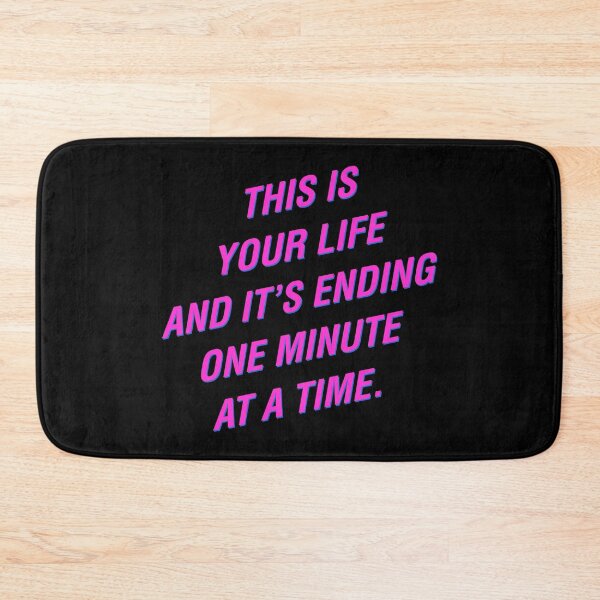 Item preview, This Is Your Life and It’s Ending One Minute at a Time – Fight Club Inspired – Pink Typography designed and sold by NiceHatHarry.