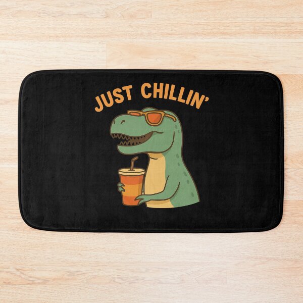 Item preview, Just Chillin' – Cool Dinosaur with Shades and Soda Funny Design designed and sold by Enea Kelo.