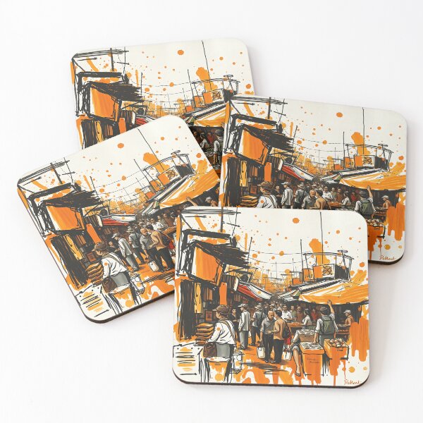 Item preview, Chaotic Market in Bold Brush Strokes designed and sold by sharon1210.