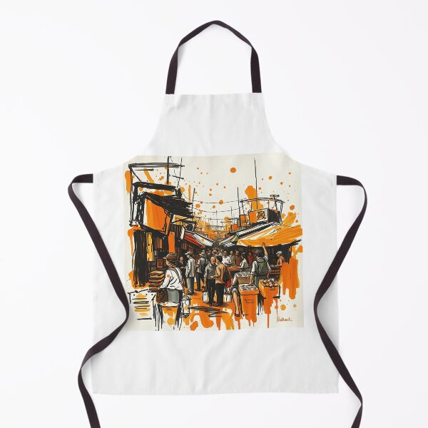 Item preview, Chaotic Market in Bold Brush Strokes designed and sold by sharon1210.