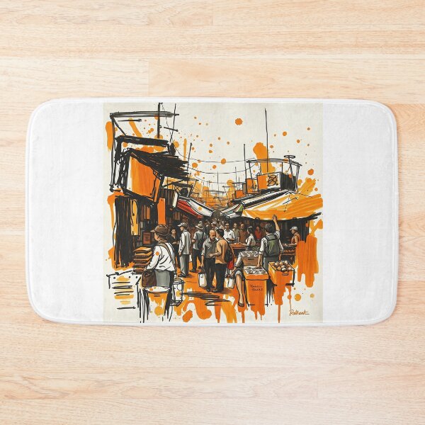 Item preview, Chaotic Market in Bold Brush Strokes designed and sold by sharon1210.