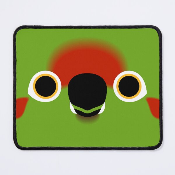 Item preview, The face of a Red-fronted macaw designed and sold by INKOYADO.
