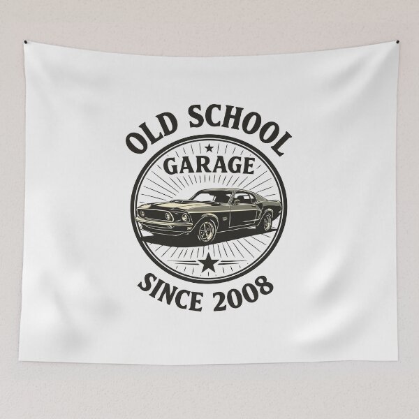Item preview, Old School Garage - #PM0003-3 designed and sold by Vex Carver.