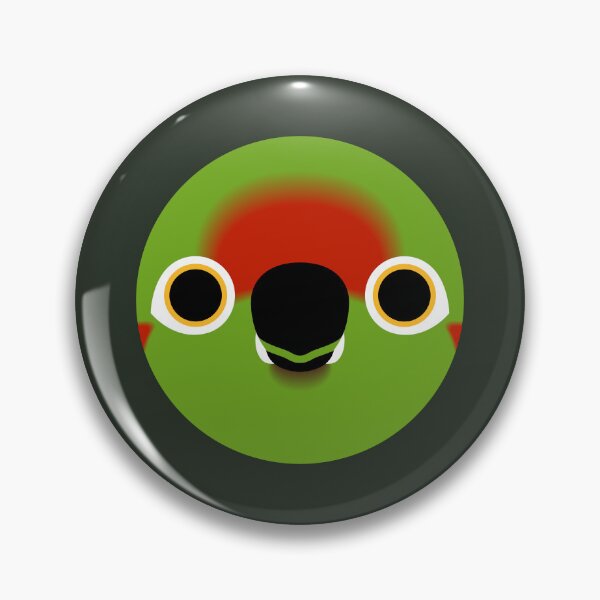 Item preview, The face of a Red-fronted macaw designed and sold by INKOYADO.