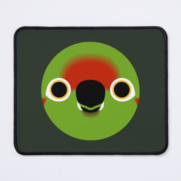 Item preview, The face of a Red-fronted macaw designed and sold by INKOYADO.