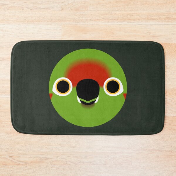 Item preview, The face of a Red-fronted macaw designed and sold by INKOYADO.