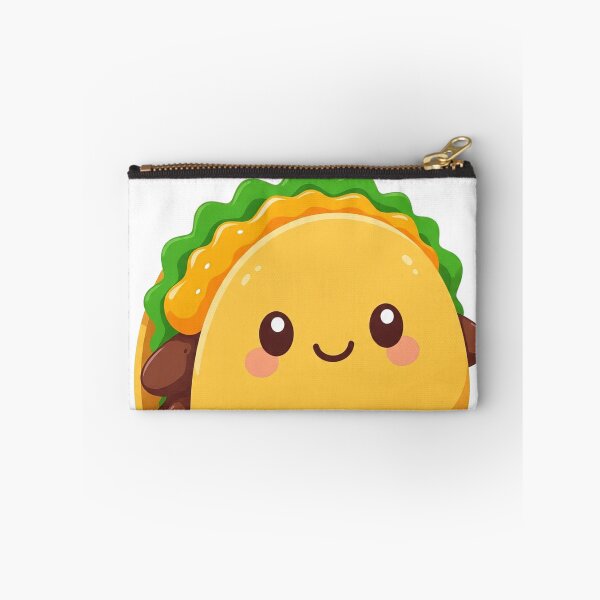 Item preview, Kawaii Taco with Lettuce & Cheese – Cute Smiling Snack designed and sold by 001Haiba.