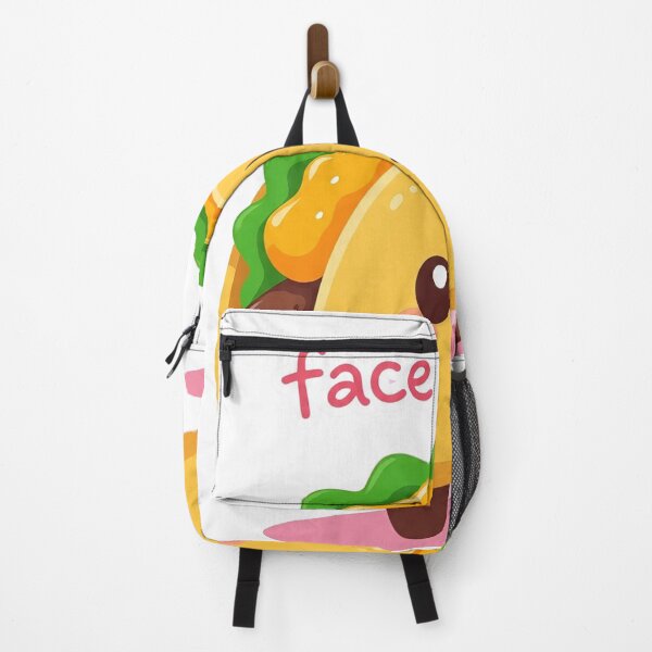 Item preview, Kawaii Taco with Lettuce & Cheese – Cute Smiling Snack designed and sold by 001Haiba.