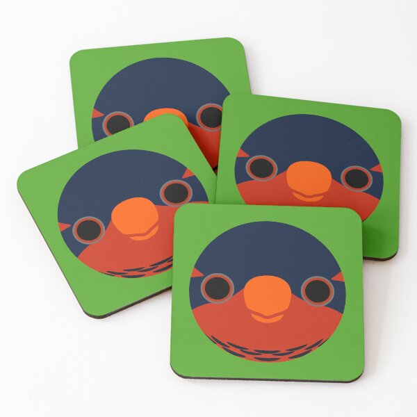 Item preview, The face of a Ornate lorikeet designed and sold by INKOYADO.
