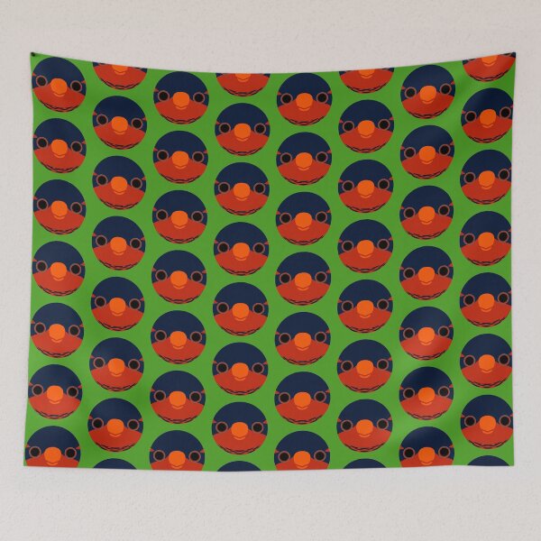 Item preview, The face of a Ornate lorikeet designed and sold by INKOYADO.