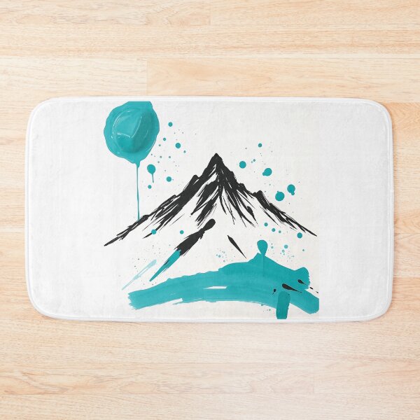 Item preview, Expressive Teal Mountain Art designed and sold by sharon1210.