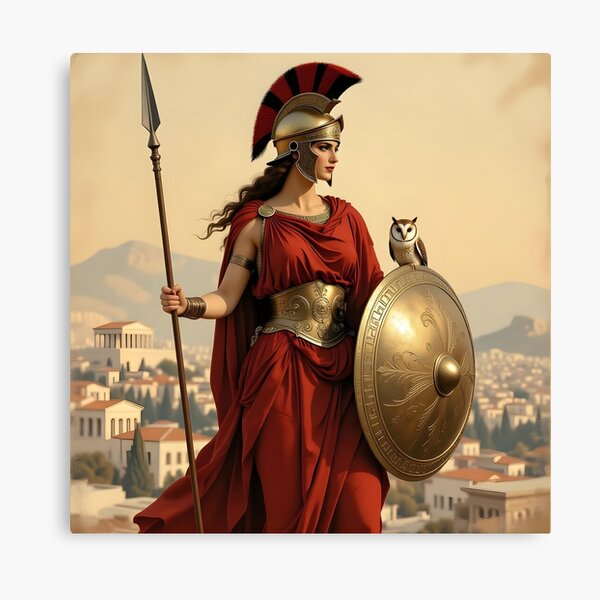 Item preview, Athena – Greek Goddess of Wisdom, Strategy, and Justice designed and sold by SoniaSarkali.