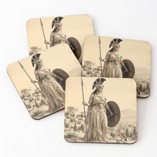 Item preview, Athena – Greek Goddess of Wisdom, Strategy, and Justice designed and sold by SoniaSarkali.