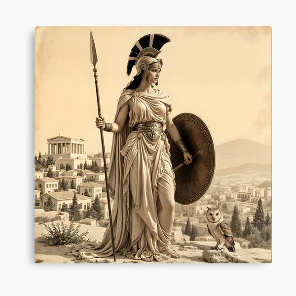Item preview, Athena – Greek Goddess of Wisdom, Strategy, and Justice designed and sold by SoniaSarkali.