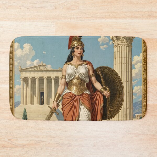 Item preview, Athena – Greek Goddess of Wisdom, Strategy, and Justice designed and sold by SoniaSarkali.