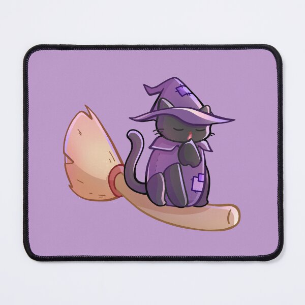 Item preview, Witch Cat on a Broom designed and sold by franzieart.