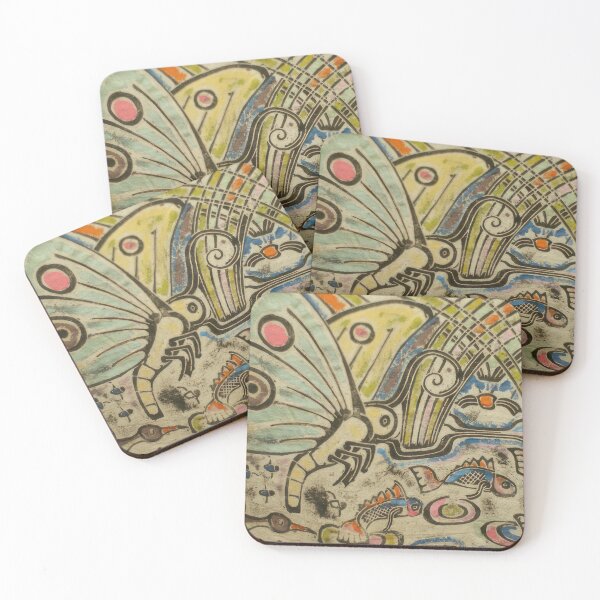 Item preview, butterfly with fish by walter anderson designed and sold by KaijuNoKaiju.