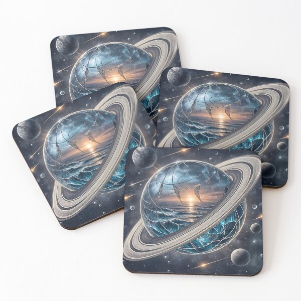 Item preview, Saturn with Ocean Inside, Ai Generated Art    designed and sold by ACC .